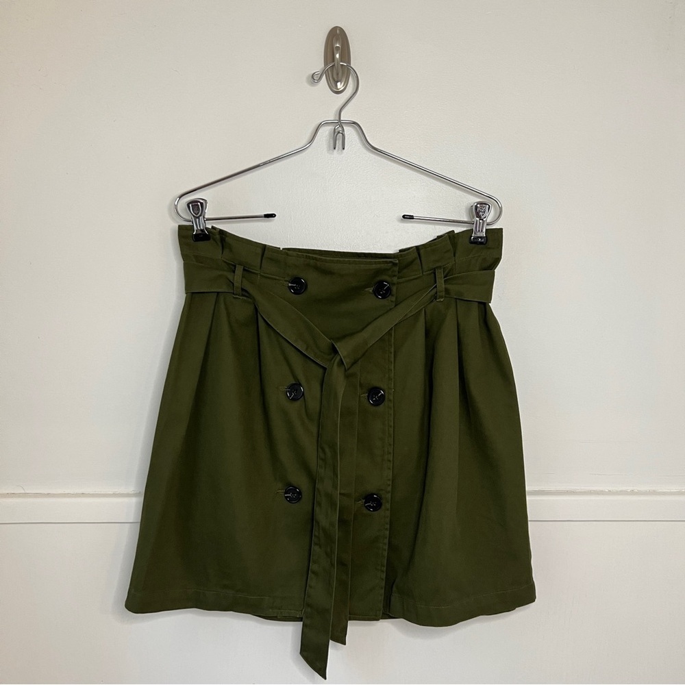 Revolve L'Academie Olive Green Lillie Mini Skirt